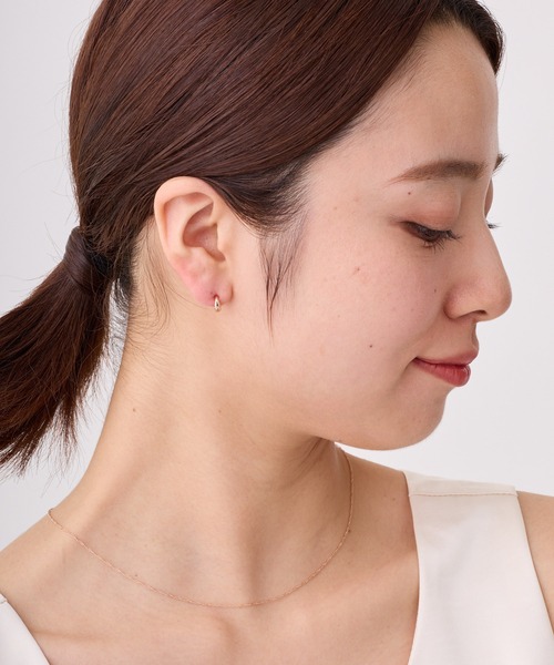 CALIN STANDARD(カリンスタンダード)の「◆金属アレルギー対応◆◆made in japan◆【純金厚メッキ】 スリムドロップ 極小ミニマル ループフィットイヤリング(イヤリング・レディース・ゴールド/ピンクゴールド/シルバー・FREE)」の14枚目の写真