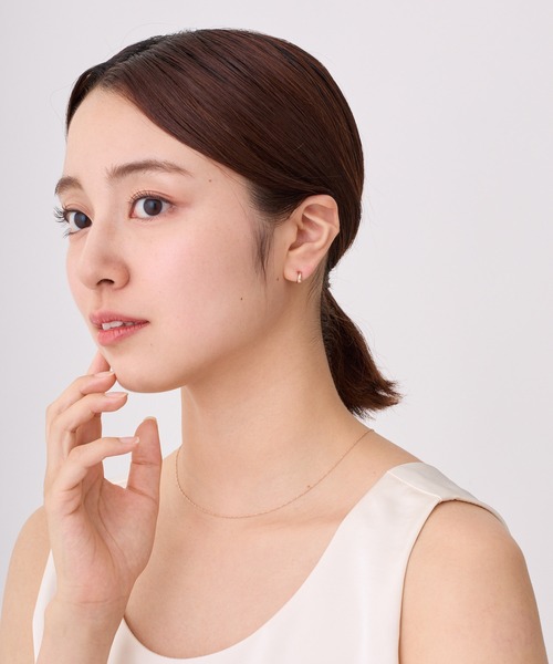 CALIN STANDARD(カリンスタンダード)の「◆金属アレルギー対応◆◆made in japan◆【純金厚メッキ】 スリムドロップ 極小ミニマル ループフィットイヤリング(イヤリング・レディース・ゴールド/ピンクゴールド/シルバー・FREE)」の15枚目の写真