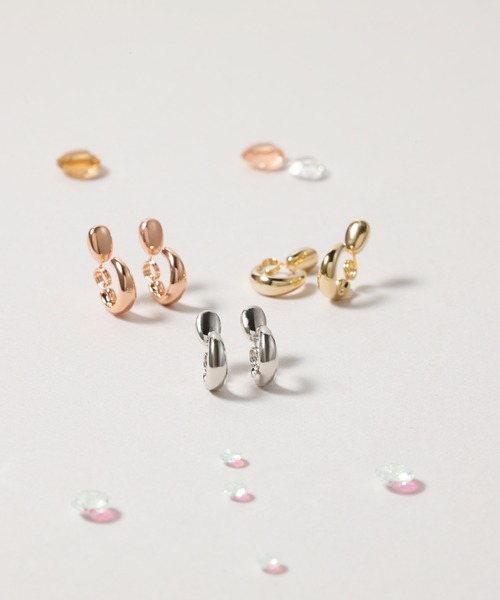 CALIN STANDARD(カリンスタンダード)の「◆金属アレルギー対応◆◆made in japan◆【純金厚メッキ】 スリムドロップ 極小ミニマル ループフィットイヤリング(イヤリング・レディース・ゴールド/ピンクゴールド/シルバー・FREE)」の20枚目の写真