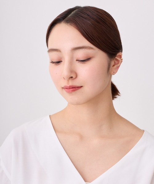 CALIN STANDARD(カリンスタンダード)の「◆金属アレルギー対応◆◆made in japan◆【純金厚メッキ】 スリムドロップ 極小ミニマル ループフィットイヤリング(イヤリング・レディース・ゴールド/ピンクゴールド/シルバー・FREE)」の21枚目の写真