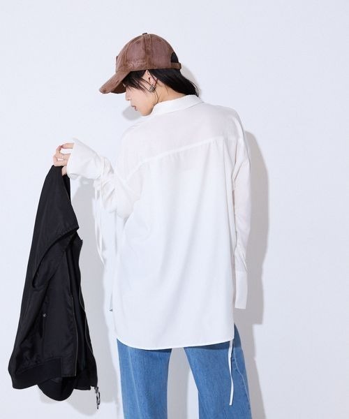2WAYカフスシルキーシャツ/592532（シャツ/ブラウス）｜JEANASIS