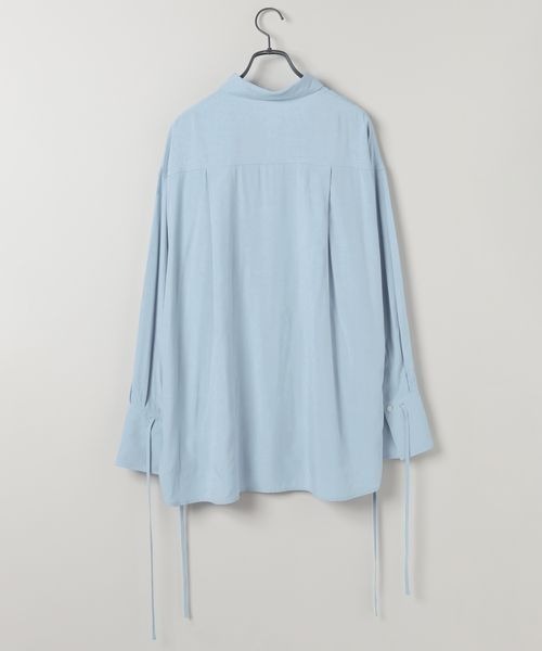 JEANASIS（ジーナシス）の「2WAYカフスシルキーシャツ/592532（シャツ/ブラウス・レディース・ホワイト/ブルー/レオパード/ベージュ・FREE）」の13枚目の写真