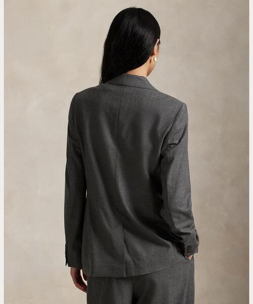 ウールブレンド フランネル ブレザー（テーラードジャケット）｜POLO