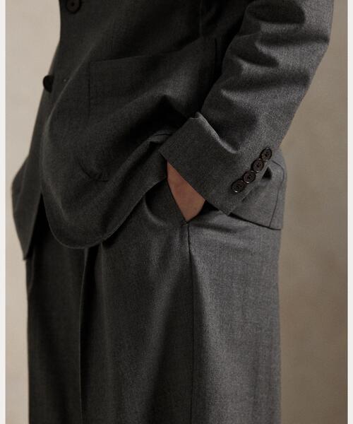 ウールブレンド フランネル ブレザー（テーラードジャケット）｜POLO