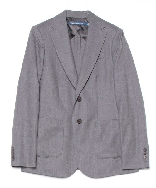 ポロラルフローレン　フランネル　ブレザー　ジャケット　グレー ウールブレンド フランネル ブレザー（テーラードジャケット）｜POLO