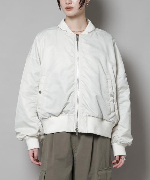 upper hights/THE U-2 HOODIE OFF WHITE（MA-1）｜upperhights