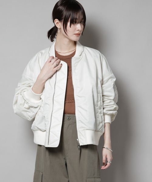 upper hights/THE U-2 HOODIE OFF WHITE（MA-1）｜upperhights