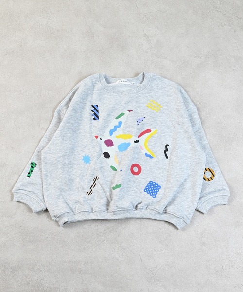 MARKEY'S（マーキーズ）の「【Subikiawa】別注プリントトレーナー（スウェット・キッズ・杢グレー/エメラルド/ホワイト系その他・130/120/100/95/90/80/110/140）」の18枚目の写真