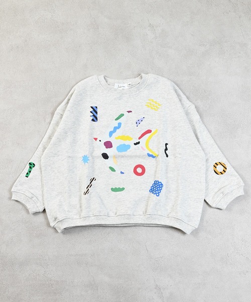 MARKEY'S（マーキーズ）の「【Subikiawa】別注プリントトレーナー（スウェット・キッズ・杢グレー/エメラルド/ホワイト系その他・130/120/100/95/90/80/110/140）」の19枚目の写真