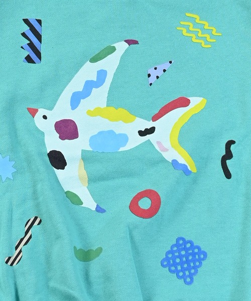 MARKEY'S（マーキーズ）の「【Subikiawa】別注プリントトレーナー（スウェット・キッズ・杢グレー/エメラルド/ホワイト系その他・130/120/100/95/90/80/110/140）」の14枚目の写真