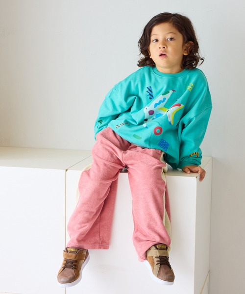 MARKEY'S（マーキーズ）の「【Subikiawa】別注プリントトレーナー（スウェット・キッズ・杢グレー/エメラルド/ホワイト系その他・130/120/100/95/90/80/110/140）」の10枚目の写真