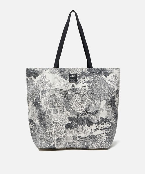 AIGLE（エーグル）の「【国立自然史博物館】 プリントキャンバストートバッグ / 大容量（トートバッグ・レディース・ホワイト/モスグリーン・FREE）」の21枚目の写真