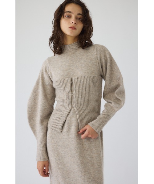 RIM.ARK（リムアーク）の「Setting knit dress セッティング ニット