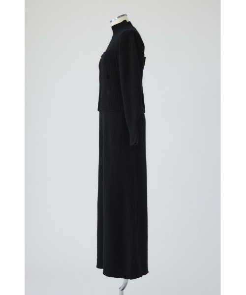 RIM.ARK(リムアーク)の「Setting knit dress セッティング ニットドレス(ワンピース・レディース・ブラック/グレー/ベージュ・36/38)」の21枚目の写真