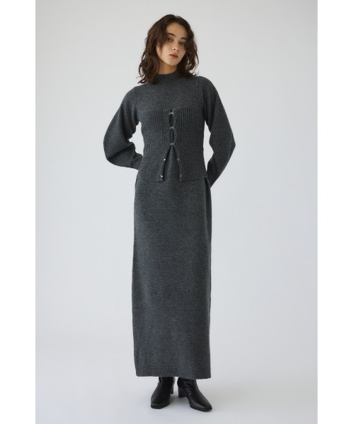RIM.ARK（リムアーク）の「Setting knit dress セッティング ニット