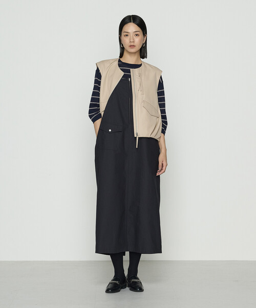 K.T KIYOKO TAKASE（キヨコタカセ）の「ツイル撥水 ベスト（ベスト・レディース・ベージュ/カーキ・FREE）」の3枚目の写真