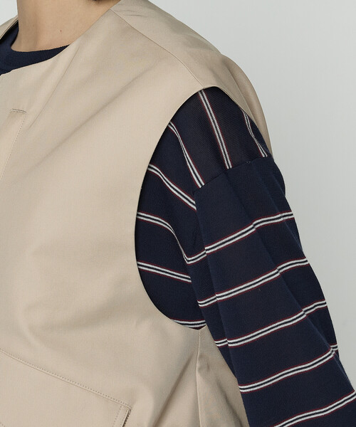 K.T KIYOKO TAKASE（キヨコタカセ）の「ツイル撥水 ベスト（ベスト・レディース・ベージュ/カーキ・FREE）」の17枚目の写真