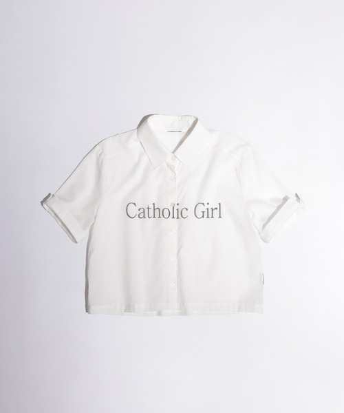 SCULPTOR(スカルプター)の「Status Summer Shirts(シャツ/ブラウス・レディース・ホワイト/ブルー・MEDIUM)」の1枚目の写真