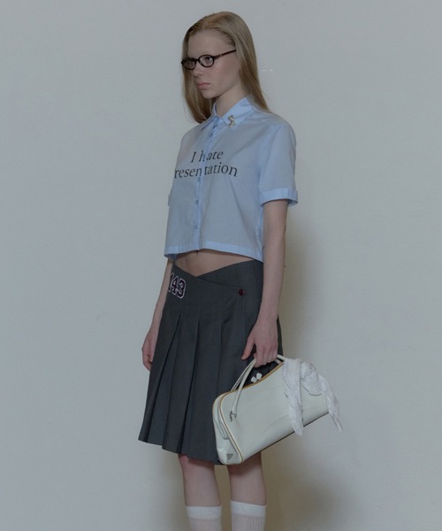 SCULPTOR(スカルプター)の「Status Summer Shirts(シャツ/ブラウス・レディース・ホワイト/ブルー・MEDIUM)」の6枚目の写真