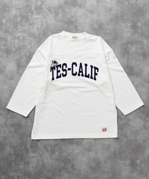 TES CALIF FOOT BALL T-SHIRT 9SLEEVE / フットボールTシャツ 9分袖