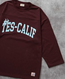 TES CALIF FOOT BALL T-SHIRT 9SLEEVE / フットボールTシャツ 9分袖