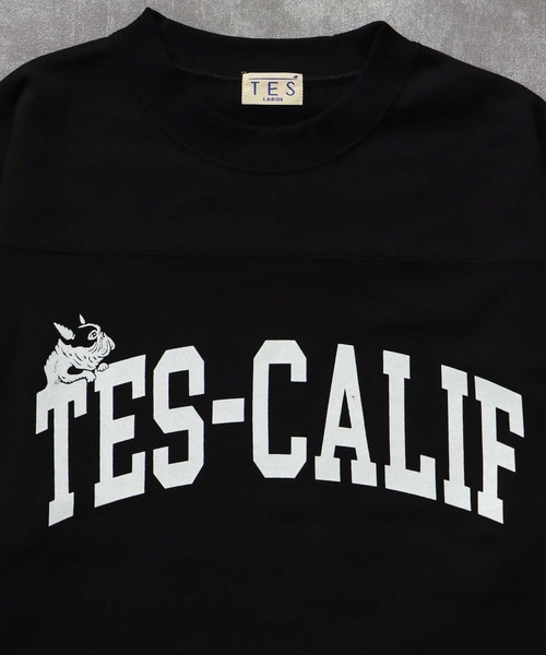 The Endless Summer（エンドレスサマー）の「TES CALIF FOOT BALL T-SHIRT 9SLEEVE / フットボールTシャツ  ９分袖（Tシャツ/カットソー・メンズ・ホワイト/ネイビー/ブラック/ワイン・SMALL/MEDIUM/LARGE/X-LARGE）」の12枚目の写真