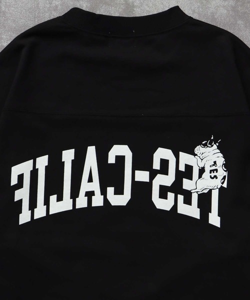 The Endless Summer（エンドレスサマー）の「TES CALIF FOOT BALL T-SHIRT 9SLEEVE / フットボールTシャツ  ９分袖（Tシャツ/カットソー・メンズ・ホワイト/ネイビー/ブラック/ワイン・SMALL/MEDIUM/LARGE/X-LARGE）」の13枚目の写真