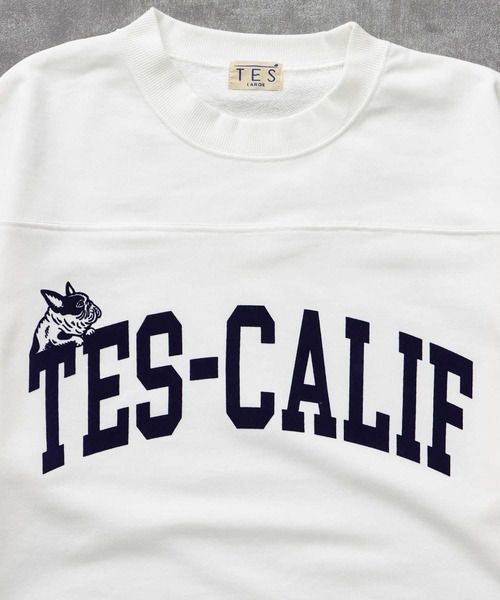 The Endless Summer（エンドレスサマー）の「TES CALIF FOOT BALL T-SHIRT 9SLEEVE / フットボールTシャツ  ９分袖（Tシャツ/カットソー・メンズ・ホワイト/ネイビー/ブラック/ワイン・SMALL/MEDIUM/LARGE/X-LARGE）」の8枚目の写真
