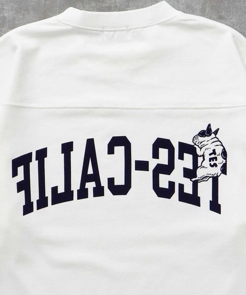 The Endless Summer（エンドレスサマー）の「TES CALIF FOOT BALL T-SHIRT 9SLEEVE / フットボールTシャツ  ９分袖（Tシャツ/カットソー・メンズ・ホワイト/ネイビー/ブラック/ワイン・SMALL/MEDIUM/LARGE/X-LARGE）」の9枚目の写真