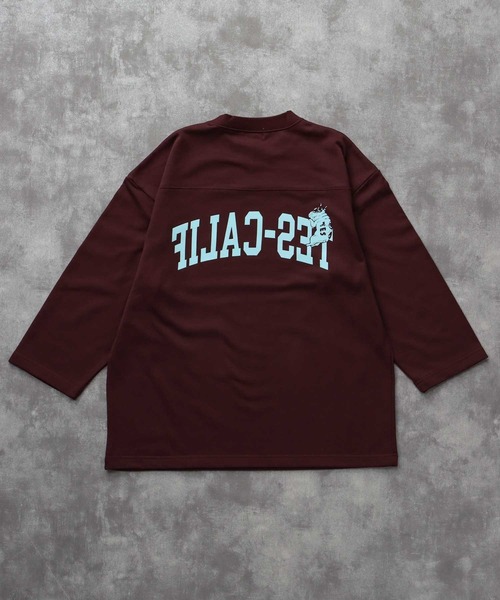The Endless Summer（エンドレスサマー）の「TES CALIF FOOT BALL T-SHIRT 9SLEEVE / フットボールTシャツ  ９分袖（Tシャツ/カットソー・メンズ・ホワイト/ネイビー/ブラック/ワイン・SMALL/MEDIUM/LARGE/X-LARGE）」の15枚目の写真