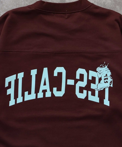 The Endless Summer（エンドレスサマー）の「TES CALIF FOOT BALL T-SHIRT 9SLEEVE / フットボールTシャツ  ９分袖（Tシャツ/カットソー・メンズ・ホワイト/ネイビー/ブラック/ワイン・SMALL/MEDIUM/LARGE/X-LARGE）」の18枚目の写真
