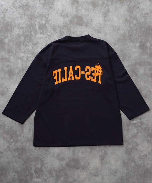 The Endless Summer（エンドレスサマー）の「TES CALIF FOOT BALL T-SHIRT 9SLEEVE / フットボールTシャツ  ９分袖（Tシャツ/カットソー・メンズ・ホワイト/ネイビー/ブラック/ワイン・SMALL/MEDIUM/LARGE/X-LARGE）」の20枚目の写真