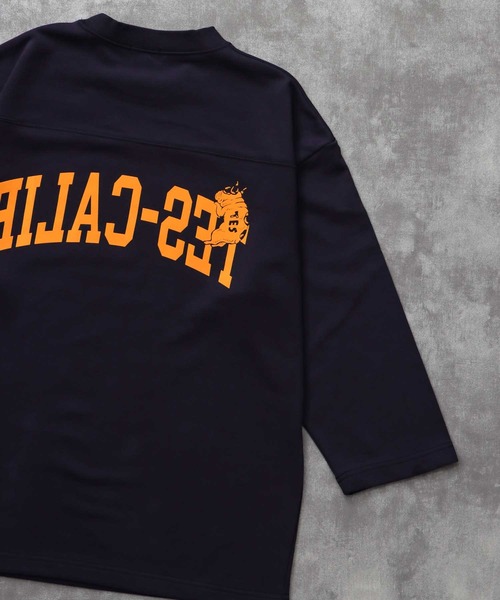 The Endless Summer（エンドレスサマー）の「TES CALIF FOOT BALL T-SHIRT 9SLEEVE / フットボールTシャツ  ９分袖（Tシャツ/カットソー・メンズ・ホワイト/ネイビー/ブラック/ワイン・SMALL/MEDIUM/LARGE/X-LARGE）」の21枚目の写真