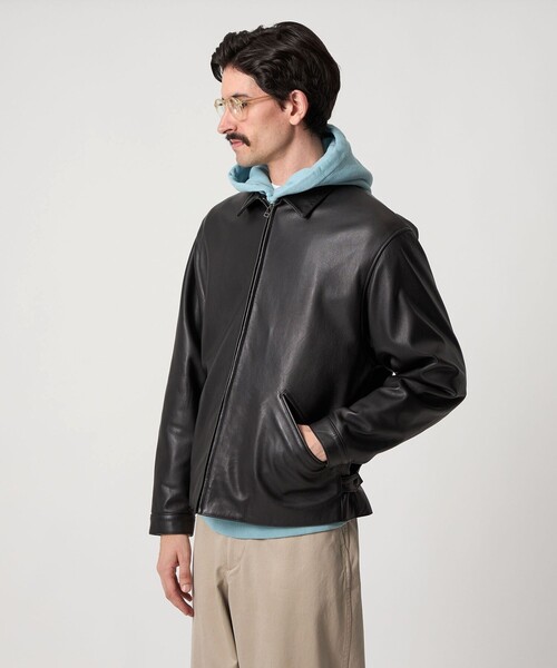 ▼美品 スティーブンアラン 3,3万円 ジャガードブルゾン ノーカラージャケット ▽美品 スティーブンアラン 3,3万円 ジャガードブルゾン ノーカラー