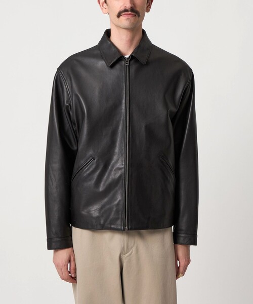 Steven Alan＞ シープ グローブレザー ワーク ブルゾン