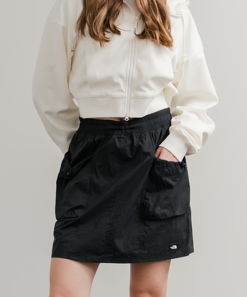 THE NORTH FACE(ザノースフェイス)の「THE NORTH FACE ザ・ノースフェイス W'S OBED SKIRT インパン付き台形カーゴミニスカート(スカート・レディース・ブラウン/カーキ/ブラック・L/M/S)」の4枚目の写真