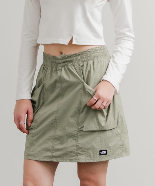 THE NORTH FACE(ザノースフェイス)の「THE NORTH FACE ザ・ノースフェイス W'S OBED SKIRT インパン付き台形カーゴミニスカート(スカート・レディース・ブラウン/カーキ/ブラック・L/M/S)」の12枚目の写真