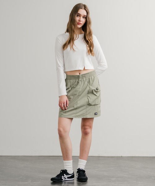 THE NORTH FACE(ザノースフェイス)の「THE NORTH FACE ザ・ノースフェイス W'S OBED SKIRT インパン付き台形カーゴミニスカート(スカート・レディース・ブラウン/カーキ/ブラック・L/M/S)」の13枚目の写真