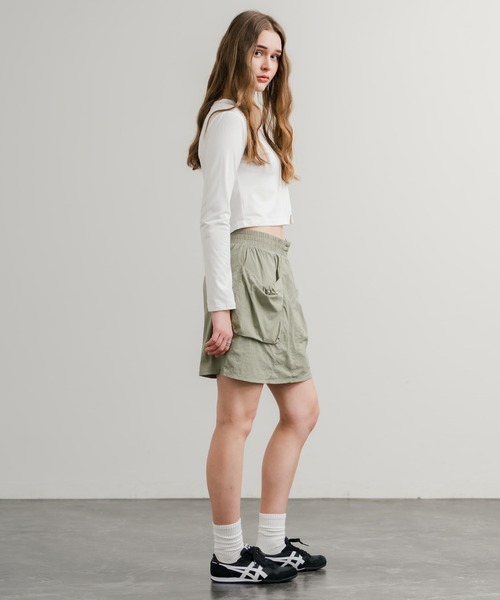 THE NORTH FACE(ザノースフェイス)の「THE NORTH FACE ザ・ノースフェイス W'S OBED SKIRT インパン付き台形カーゴミニスカート(スカート・レディース・ブラウン/カーキ/ブラック・L/M/S)」の15枚目の写真
