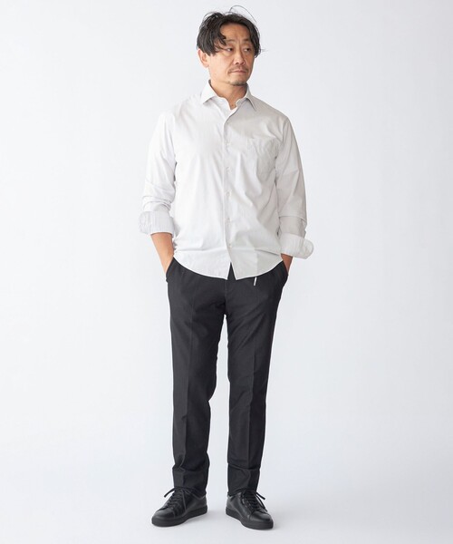 SHIPS(シップス)の「SHIPS: SMOOTH TEX ワイドカラー シャツ(シャツ/ブラウス・メンズ・ホワイト/ネイビー/トップグレー/コバルトブルー・MEDIUM/LARGE/SMALL/X-LARGE)」の7枚目の写真