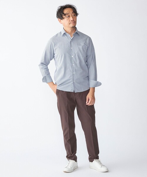 SHIPS(シップス)の「SHIPS: SMOOTH TEX ワイドカラー シャツ(シャツ/ブラウス・メンズ・ホワイト/ネイビー/トップグレー/コバルトブルー・MEDIUM/LARGE/SMALL/X-LARGE)」の9枚目の写真