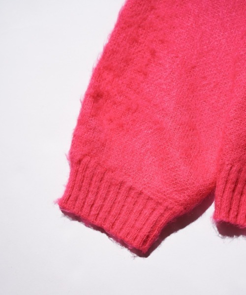 TOWNCRAFT（タウンクラフト）の「TOWNCRAFT / タウンクラフト SOLID SHAGGY CREW SWEATER 無地 ソリッド シャギー クルーセーター モヘアタッチ（ニット/セーター・メンズ・ブラック/チャコールグレー/ヘザーグレー/グリーン/ネイビー/ピンク・X-SMALL/SMALL/MEDIUM/LARGE）」の7枚目の写真