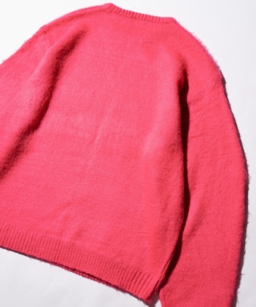 TOWNCRAFT（タウンクラフト）の「TOWNCRAFT / タウンクラフト SOLID SHAGGY CREW SWEATER 無地 ソリッド シャギー クルーセーター モヘアタッチ（ニット/セーター・メンズ・ブラック/チャコールグレー/ヘザーグレー/グリーン/ネイビー/ピンク・X-SMALL/SMALL/MEDIUM/LARGE）」の9枚目の写真