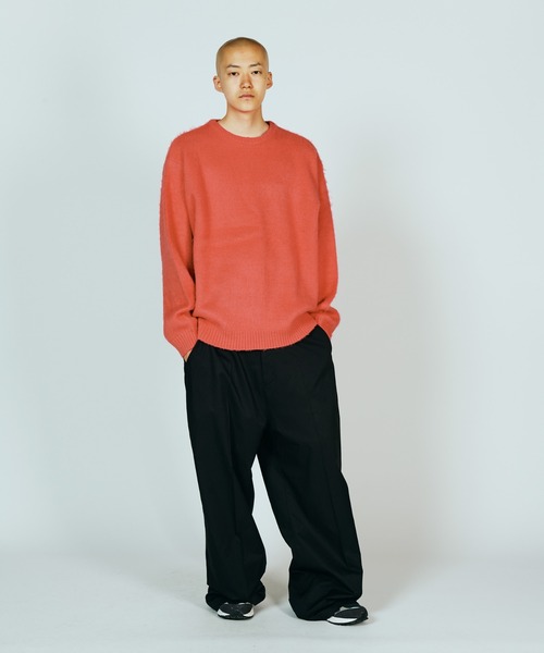 TOWNCRAFT（タウンクラフト）の「TOWNCRAFT / タウンクラフト SOLID SHAGGY CREW SWEATER 無地 ソリッド シャギー クルーセーター モヘアタッチ（ニット/セーター・メンズ・ブラック/チャコールグレー/ヘザーグレー/グリーン/ネイビー/ピンク・X-SMALL/SMALL/MEDIUM/LARGE）」の18枚目の写真