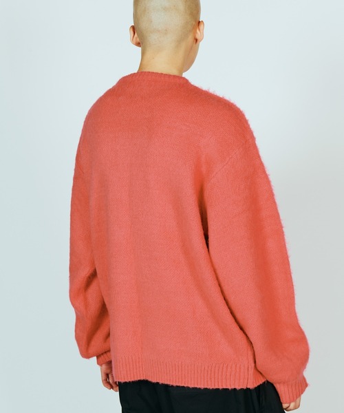 TOWNCRAFT（タウンクラフト）の「TOWNCRAFT / タウンクラフト SOLID SHAGGY CREW SWEATER 無地 ソリッド シャギー クルーセーター モヘアタッチ（ニット/セーター・メンズ・ブラック/チャコールグレー/ヘザーグレー/グリーン/ネイビー/ピンク・X-SMALL/SMALL/MEDIUM/LARGE）」の21枚目の写真