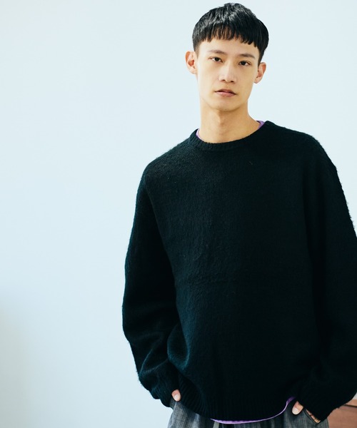 TOWNCRAFT / タウンクラフト SOLID SHAGGY CREW SWEATER 無地 ソリッド