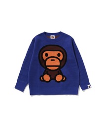 A BATHING APE ネイビー セーター A BATHING APE｜ア ベイシング エイプのニット/セーター通販 - ZOZOTOWN