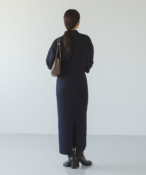 NOBLE ノーブル　ロングシャツ　ワンピース NOBLE ノーブル ロングシャツワンピース キャメル ゆったり