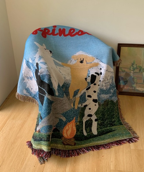 Dog Paradise Tapestry Blanket（ブランケット）｜Made in I（メイド