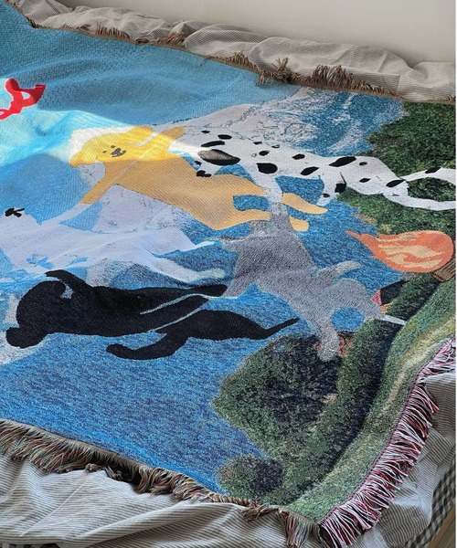 Dog Paradise Tapestry Blanket（ブランケット）｜Made in I（メイド